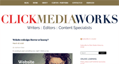 Desktop Screenshot of clickmediaworks.com