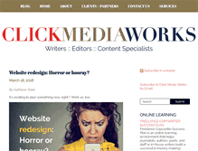 Tablet Screenshot of clickmediaworks.com